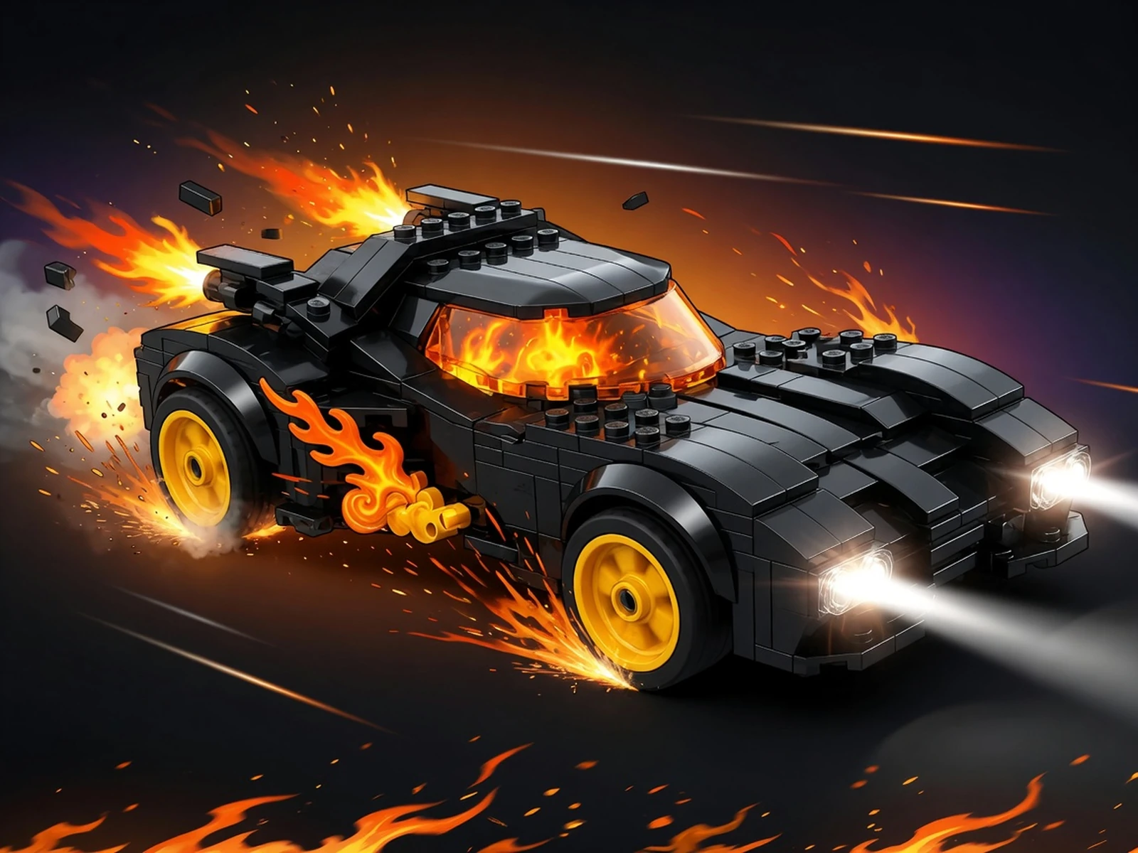 Play Batman - Lego Demolition Derby