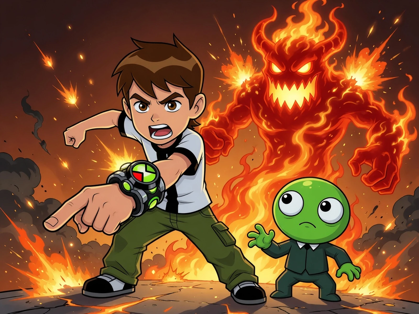 Play Ben 10 - Saving SparkSville