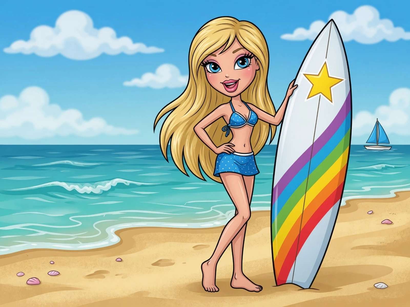 Bratz Surfing Icon