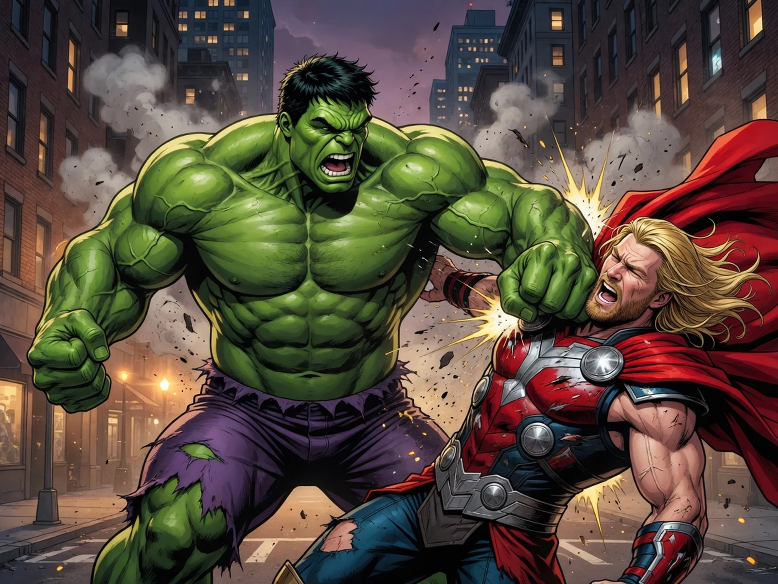 Play Hulk Punch Thor