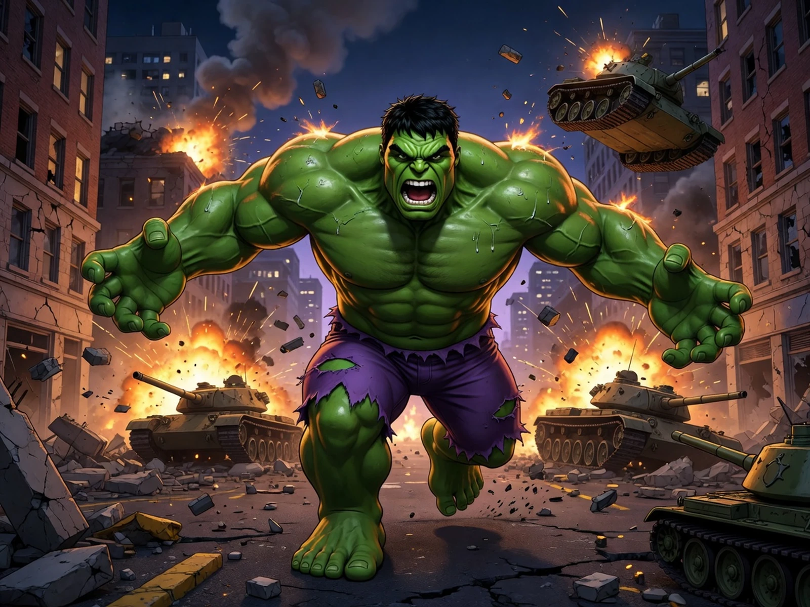 Hulk - Throwing Tanks Icon