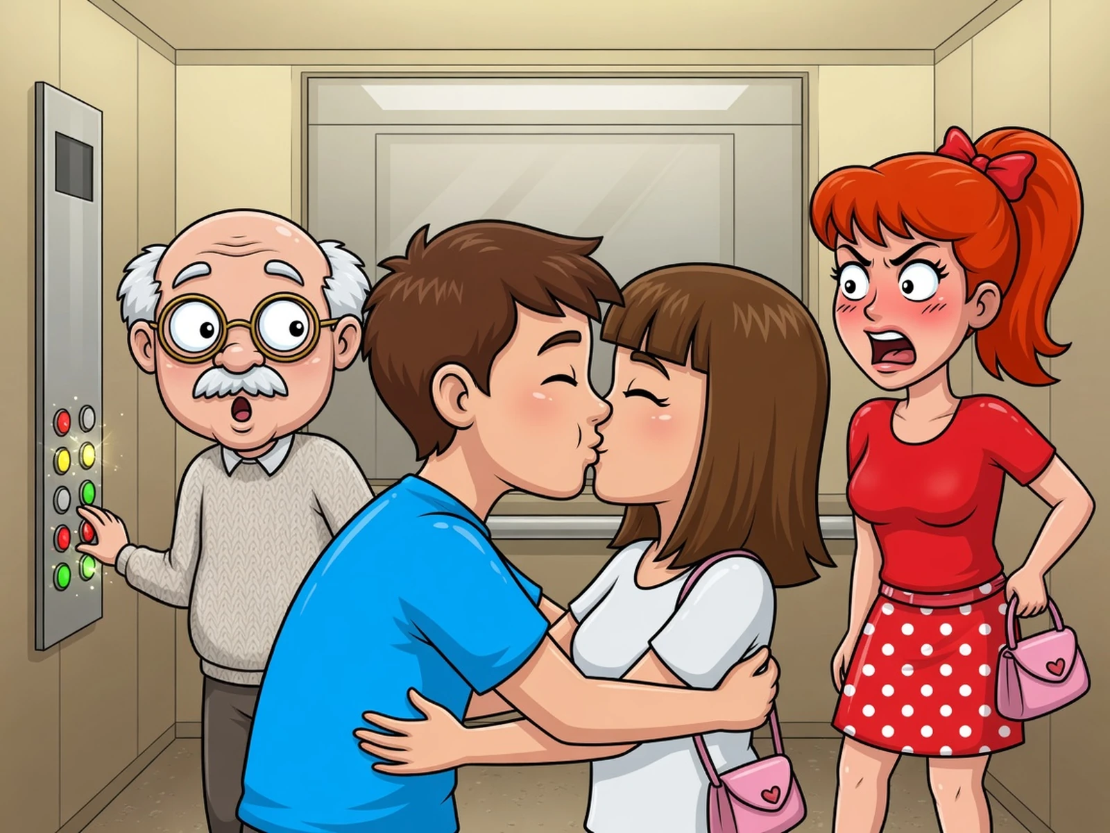 Kiss in Elevator Icon