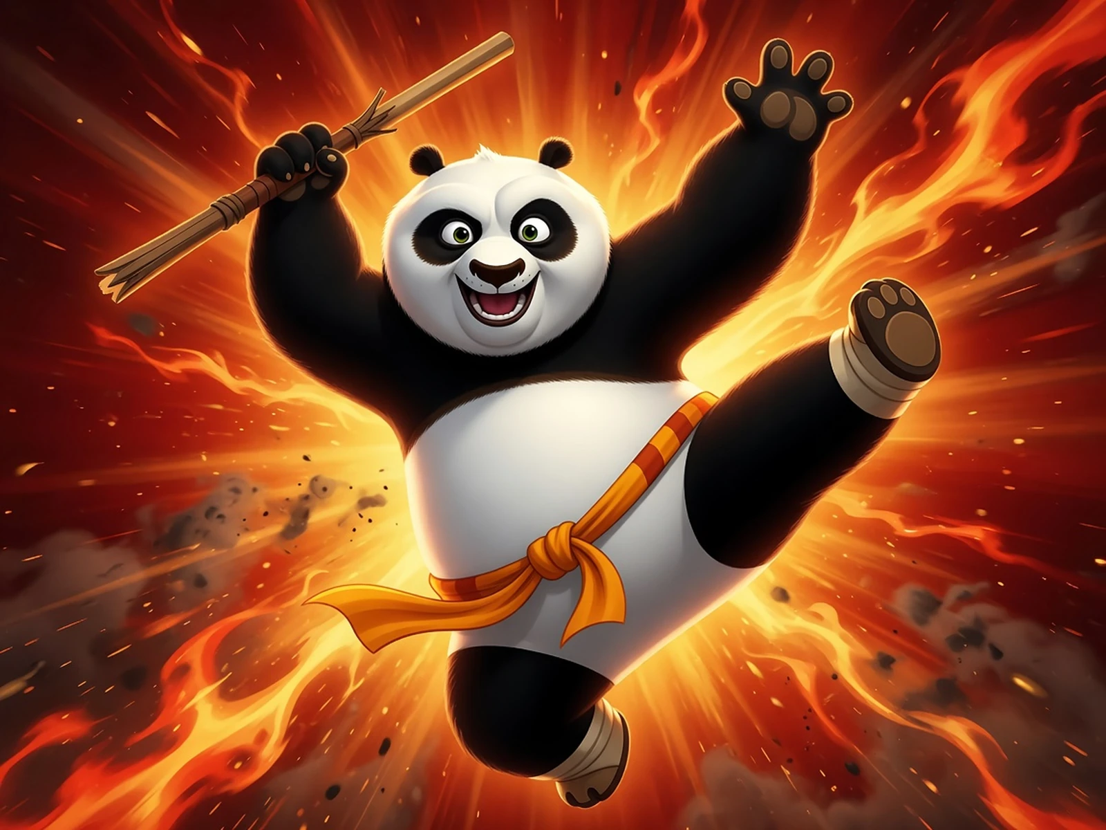 Play Kung Fu Panda - The Field Of Fiery Danger