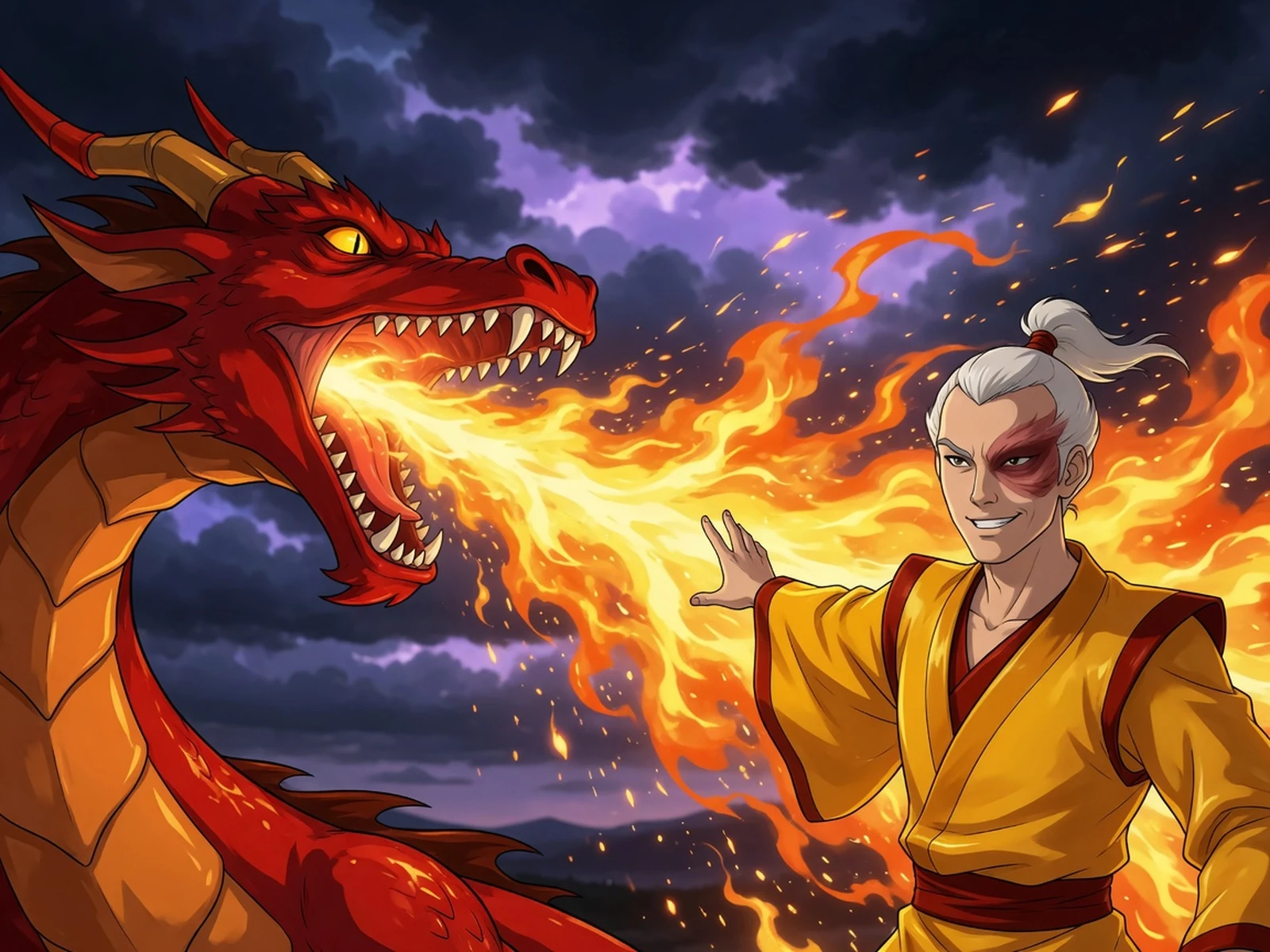 Legend Of Korra - Zukos Dragon Flight Icon