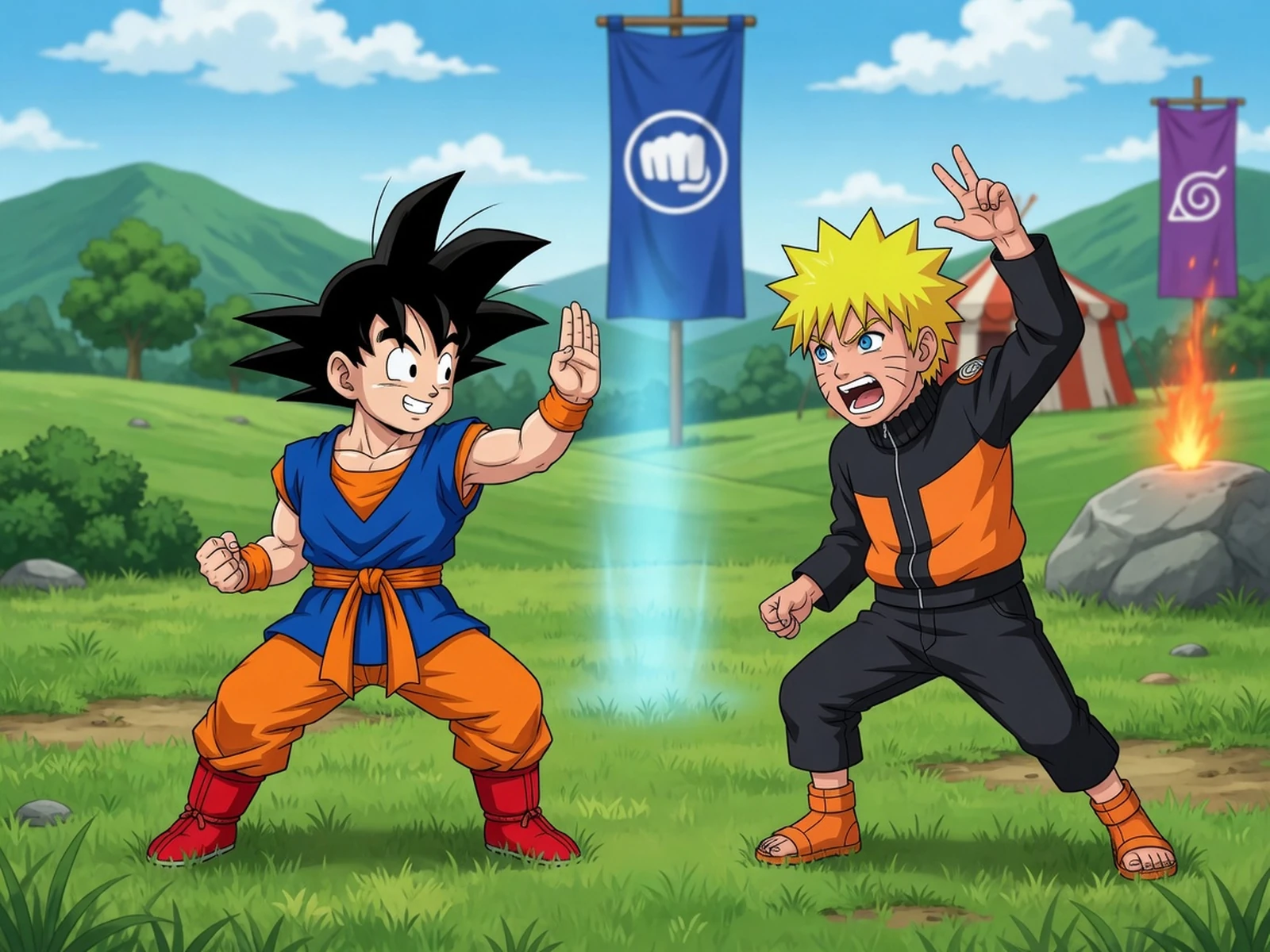 Naruto Vs Goku - Cartoon Heroes League Icon