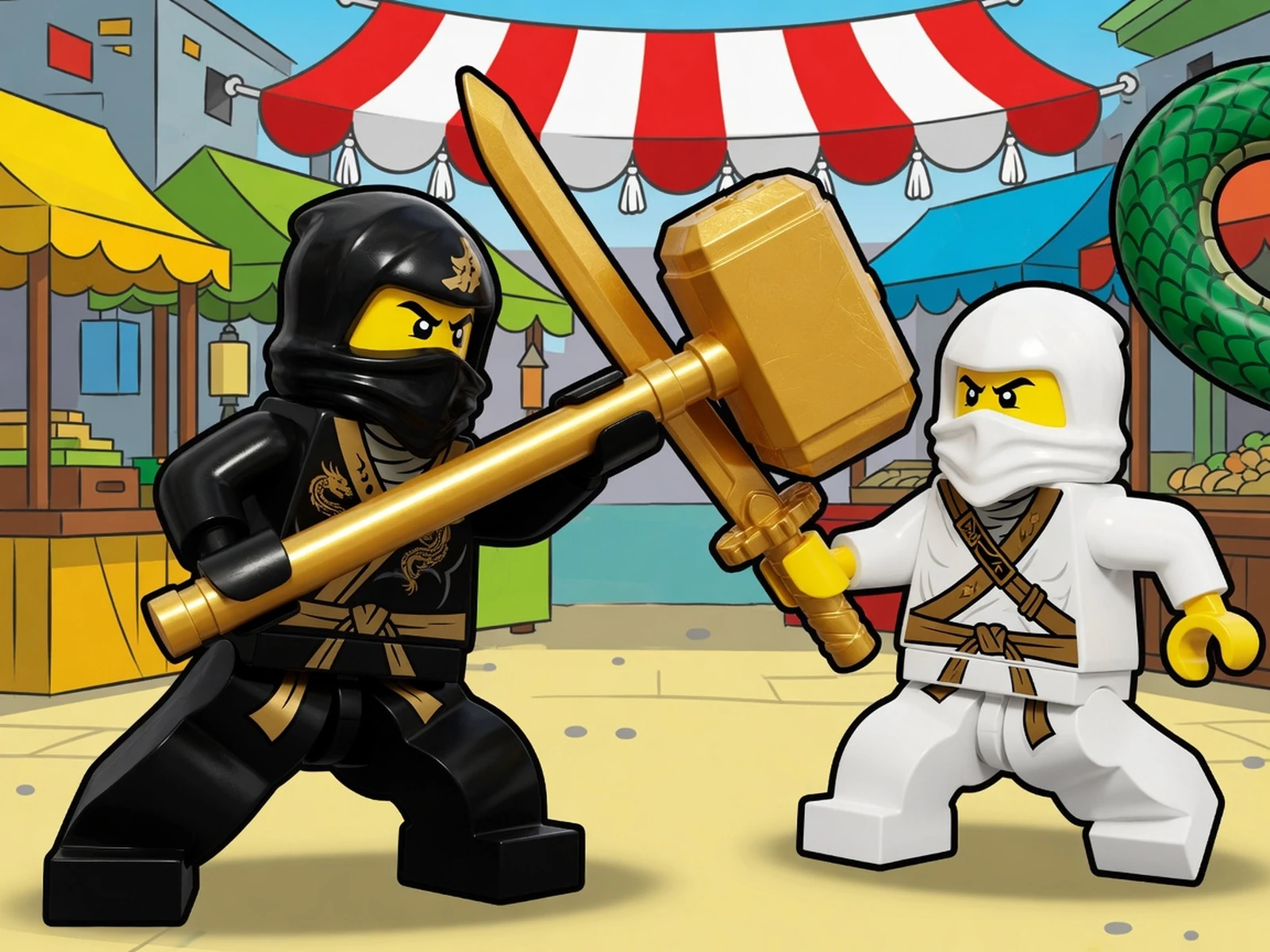 Play Ninjago - Spinjitzu Spinball - Snake Invasion