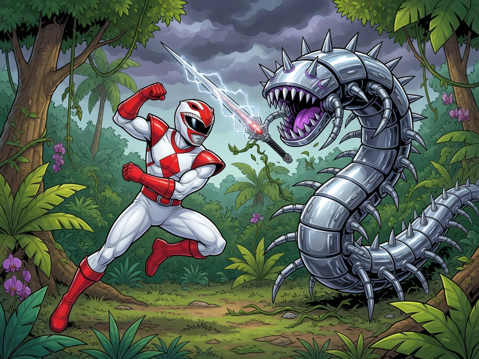 Play Power Rangers - Battle of the Worms