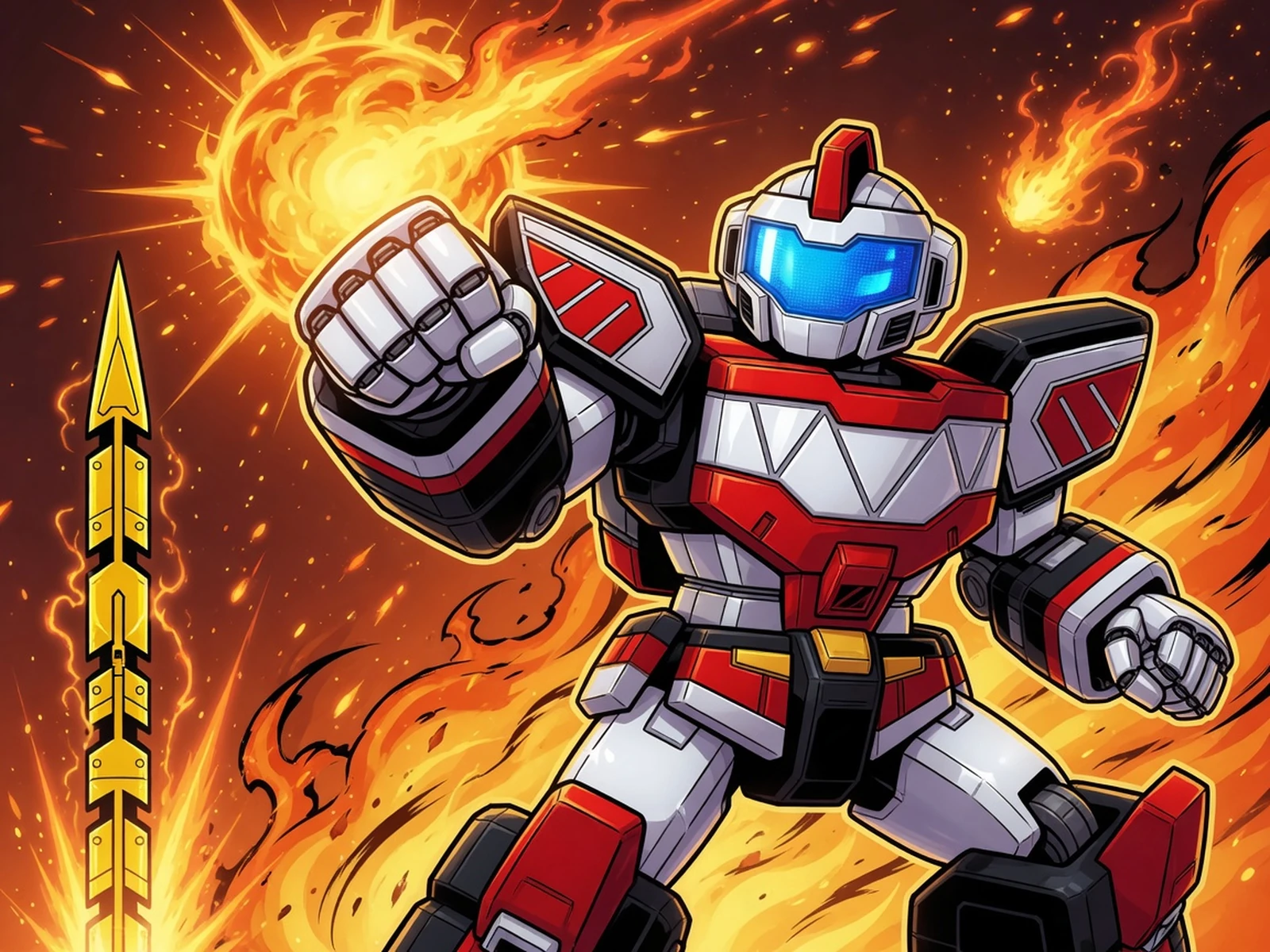 Play Power Rangers - Megazord Firestorm