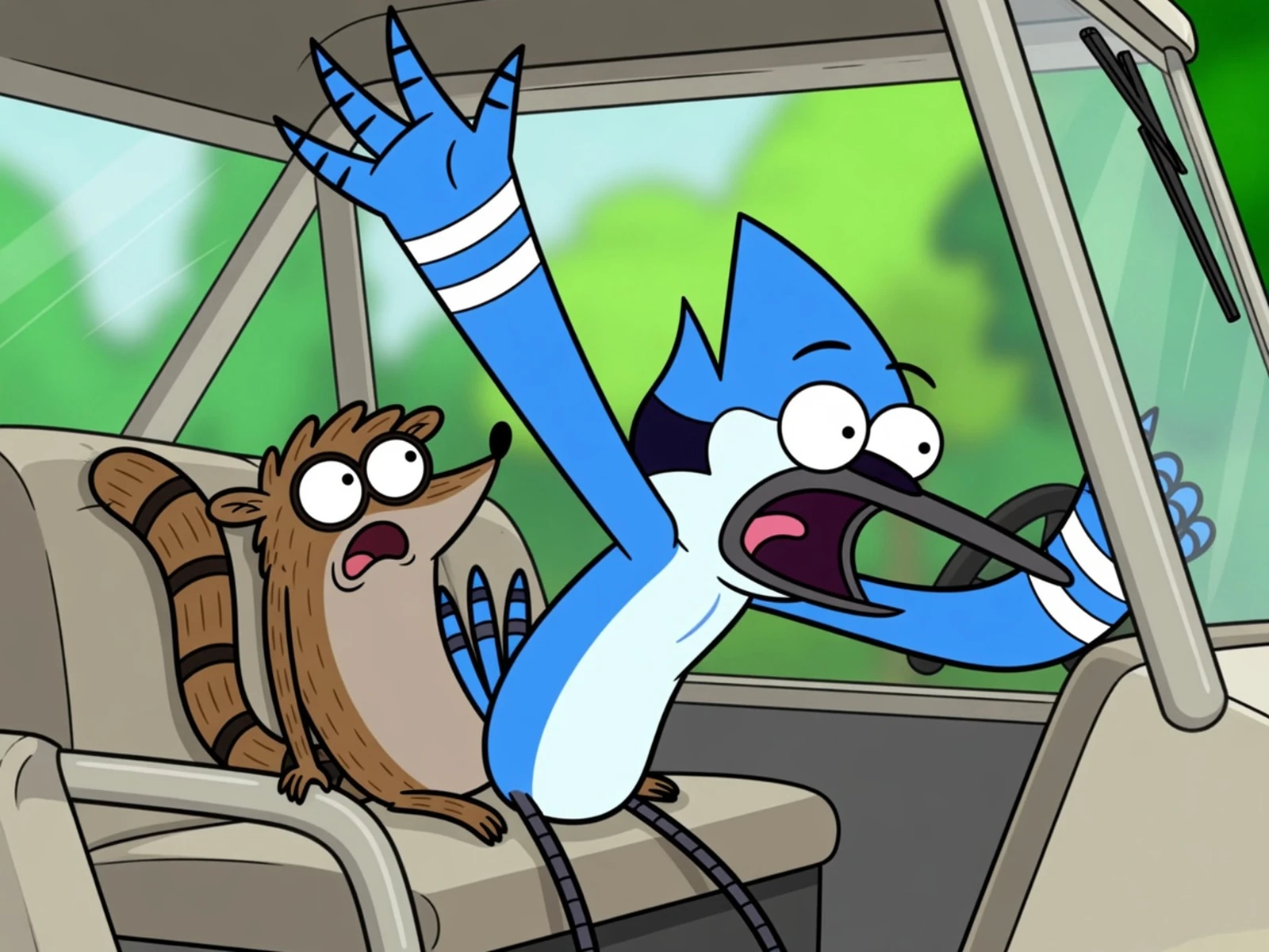 Regular Show - Golf Cart Parking Challenge Icon