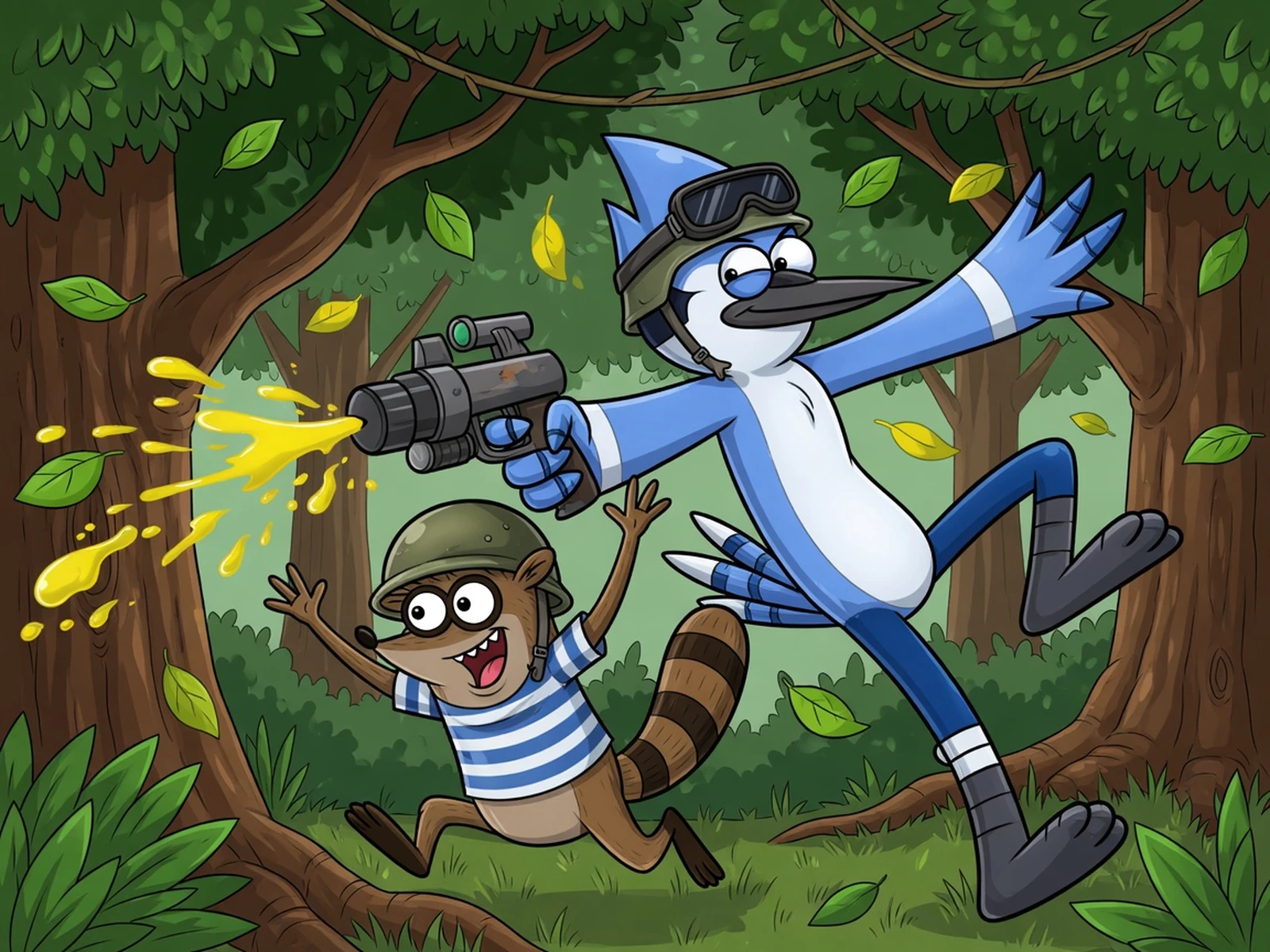 Play Regular Show - Paint War