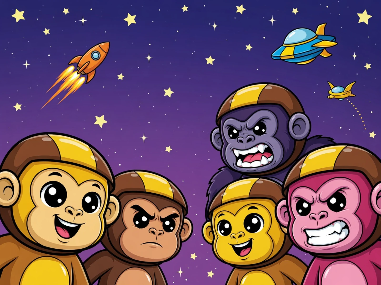 Play Rocket Monkeys - Monkeys vs Gorillas