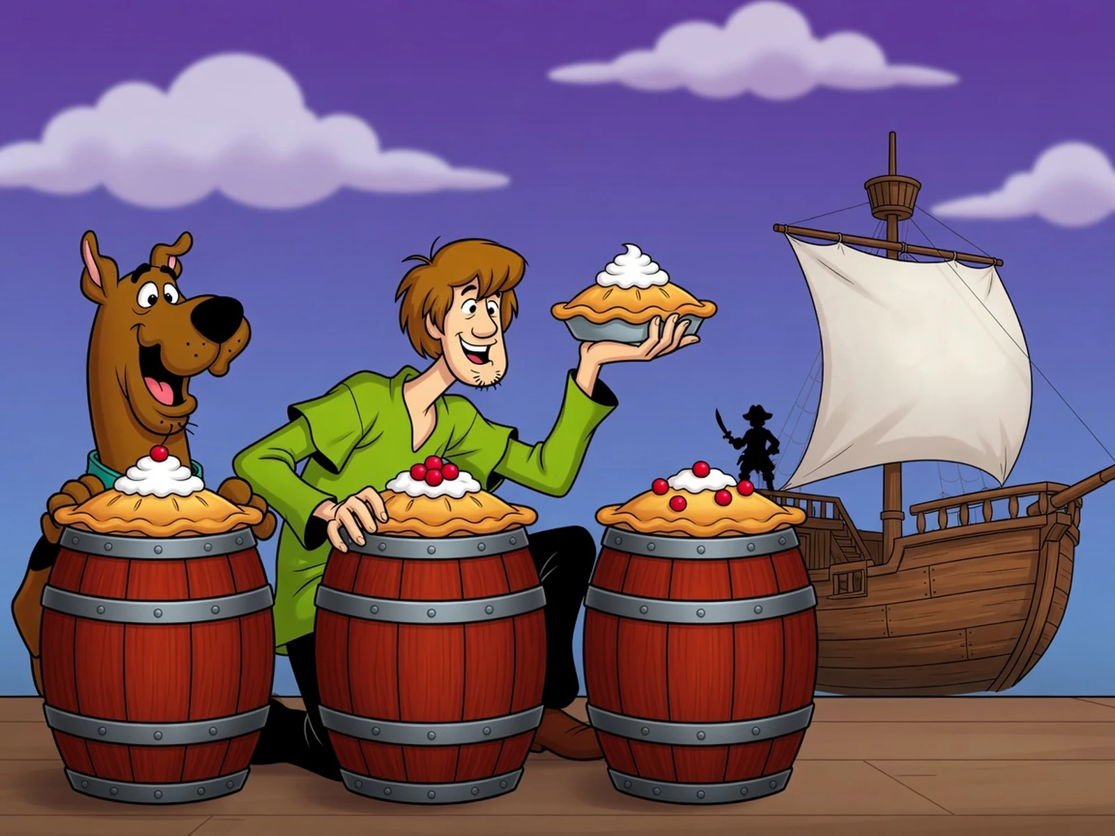 Play Scooby Doo - Pirate Pie Toss