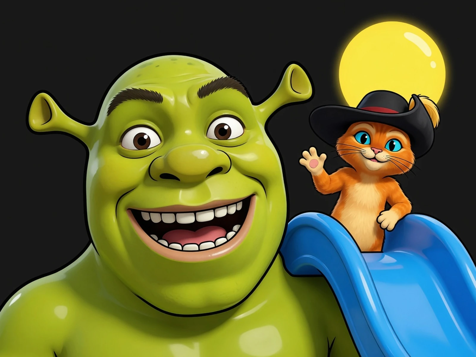 Shrek and Slide Icon