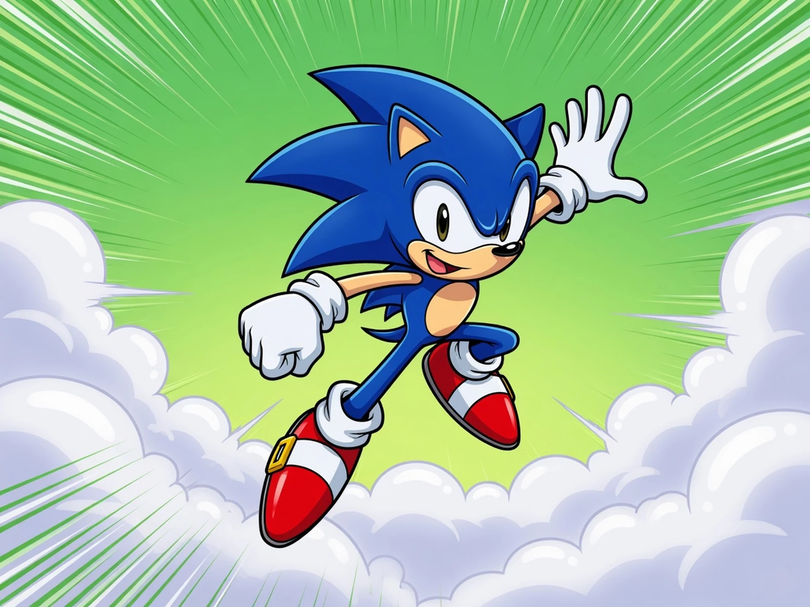 Sonic on Clouds Icon