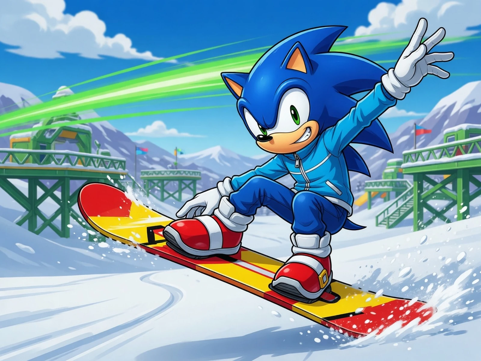 Play Sonic SnowBoarding