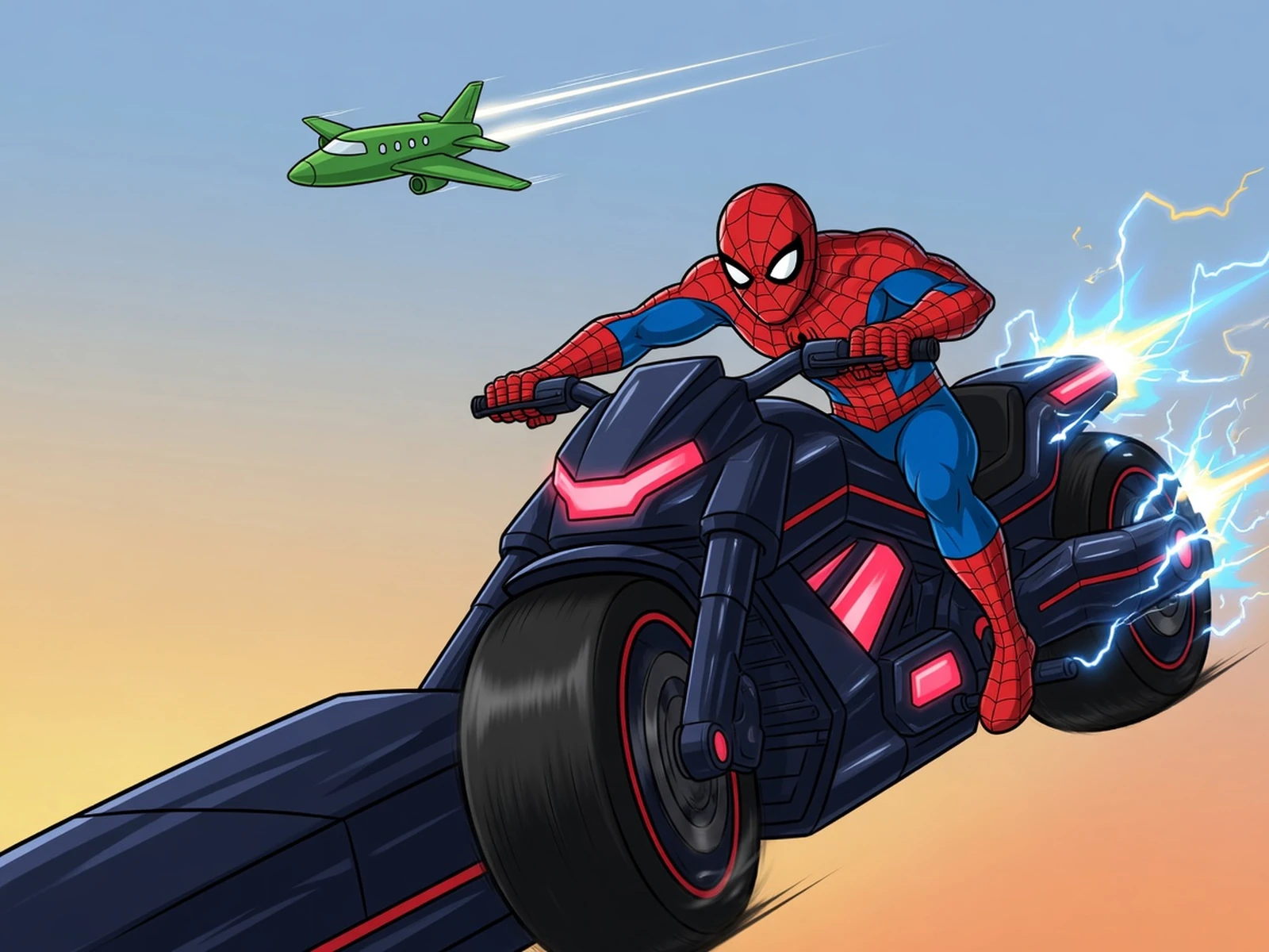 Play Spiderman - The Amazing Spider-Cycle