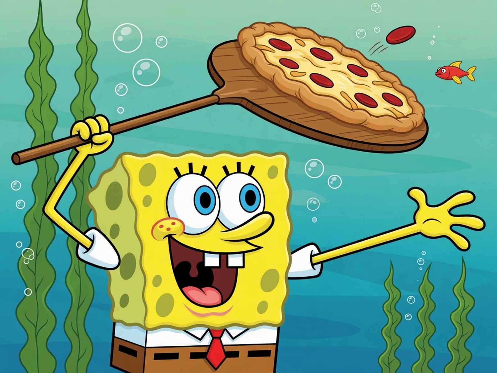Play Sponge Bob - Pizza Toss