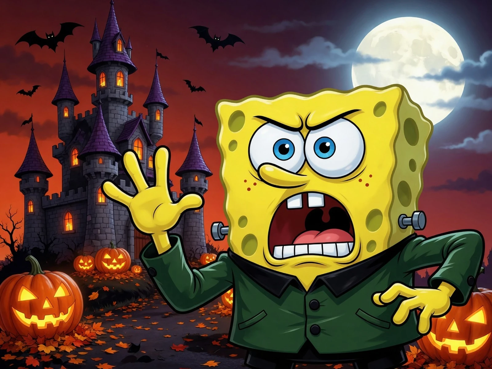 Play SpongeBob - Halloween Horror, FrankenBob's Quest, Part 2