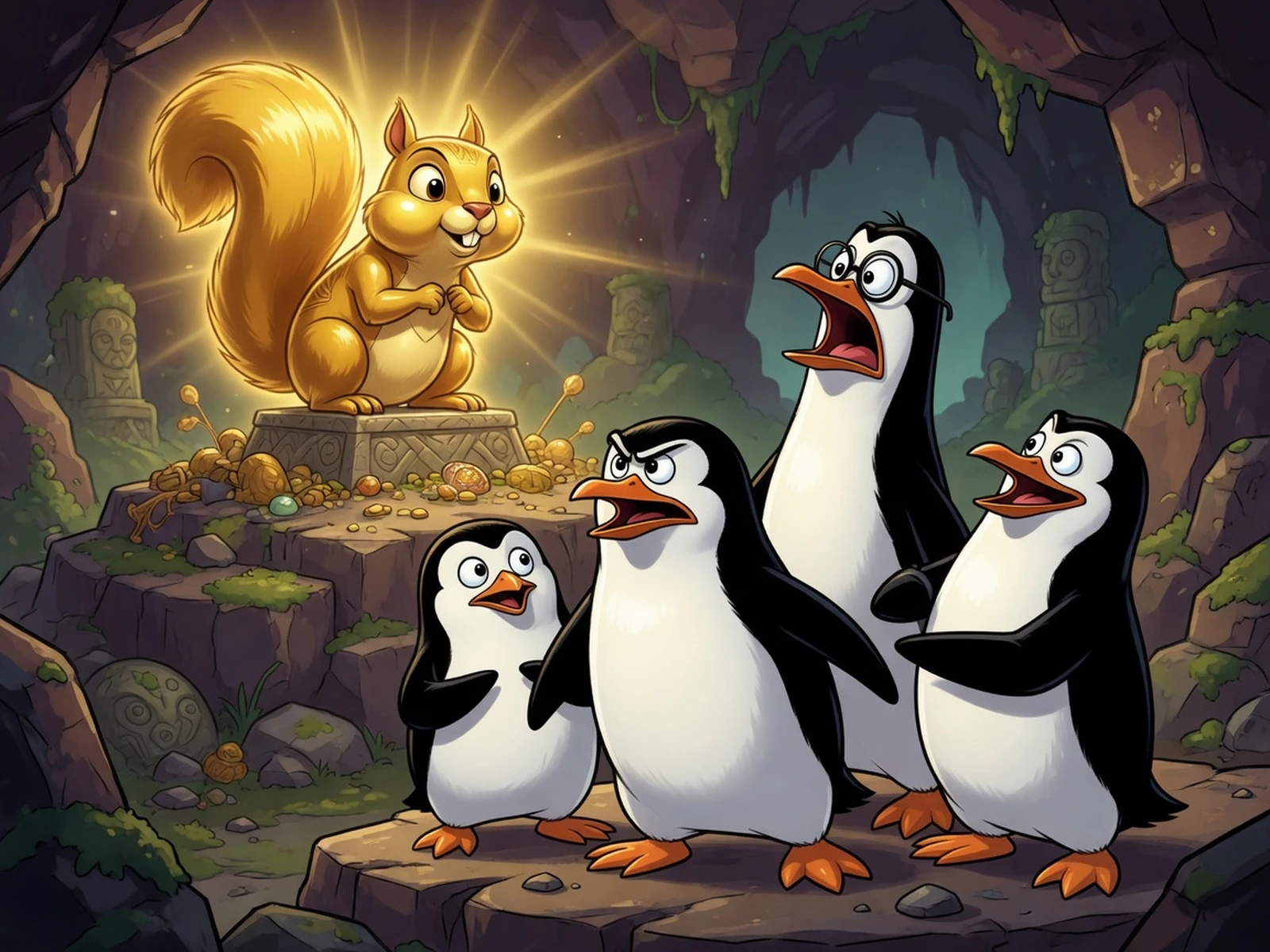 The Penguins of Madagascar - Treasures of the Golden Squirrel Icon