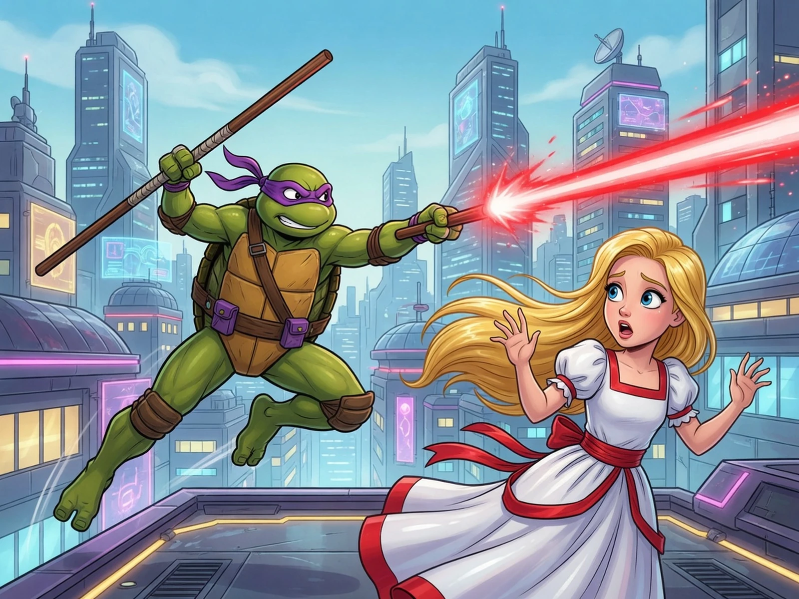TMNT - Donnie Saves A Princess Icon