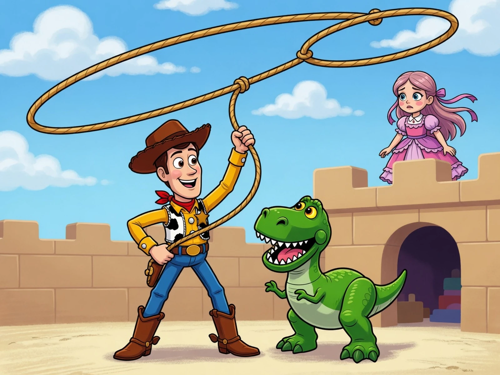 Play Toy Story - Woody To The Rescue